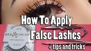 How to Apply False Eyelashes + Tips & Advice