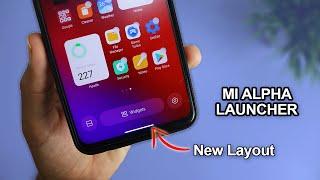 MIUI 13 Launcher | Widget Section New Layout | Download New Mi Alpha System Launcher