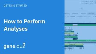 How To Perform Analyses in Geneious Prime