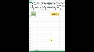 Automatic Serial Number in Excel #shorts
