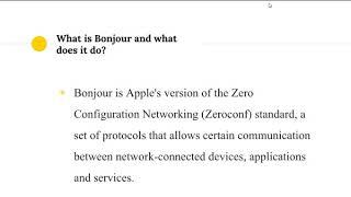 apple talk bonjour