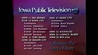 Iowa Public Television, Now Iowa PBS (PBS) Station ID 1989 #2