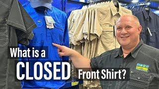 Bisley Workwear Closed Front or Half Button Shirts, SafetyQuip Australia