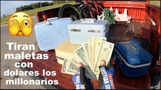 🫣 WOW  MALETAS CON  manojo de DOLARES / LO QUE TIRAN EN USA LOS MILLONARIOS /VENTA DE GARAGE EN USA