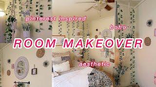 ROOM MAKEOVER 2021! boho + aesthetic | Tiffanie Leighann