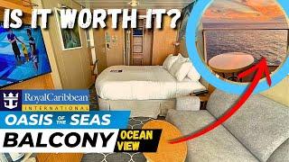 Oasis of the Seas Oceanview Balcony Room Tour 7328