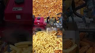 Corn puffing process, #youtubeshorts #trending #viralvideo