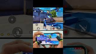 iPhone 14 free fire handcam gameplay 60fps 120hz smooth display 4k recording 1 vs 4 full map rush 