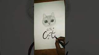 cute  cat sketch #soulmate song #sushma,s sketch #shorts