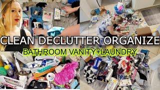 CLEAN DECLUTTER ORGANIZE // ORGANIZE BATHROOM VANITY