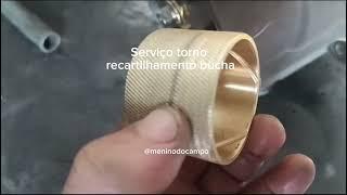 OLHA ESSE serviço torno recartilhamento bucha. #viral #interior #cultura #video #sitio #torno #solda