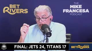 Giants Lose Field Goal Battle Without Kicker - Jets Escape Tennessee with Win - Francesa Post-Game