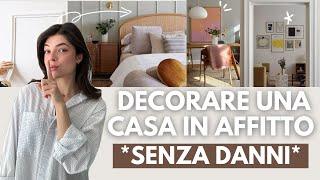 DECORARE una CASA in AFFITTO con 4 semplici trucchi *ZERO DANNI* *renter friendly*