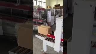 semi auto top bottom carton taping machine