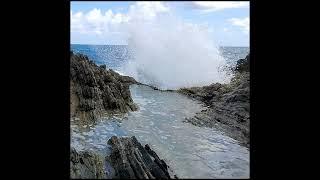 Blow Hole at Point Udall, St Croix #Shorts