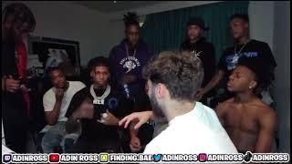 NLE Choppa doing gang signs on Adin Ross’s stream 