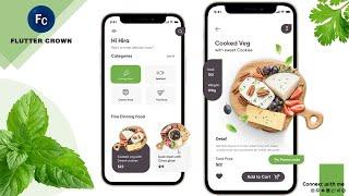 Food Delivery App | Flutter UI |  Speed code  with source code | 2022