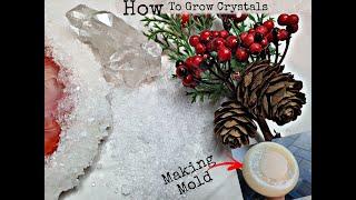 How to Grow Crystals , Making Druzy Coaster Mould For Epoxy Resin , Das Air Dry Clay