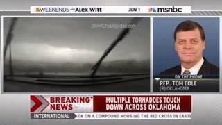 Rep. Cole Responds to Severe Oklahoma Weather on Weekends with Alex Witt