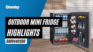 Danby Outdoor Mini Fridge Highlight Video - DAR044A1SSO