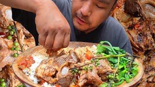 Eating turkey meat for second time || taste same as local chicken || delicious || kents vlog.