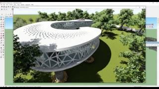 SKETCHUP || SHAPE BENDER || SPEED MODELING || CURVE FORMS || MUSEUM ||