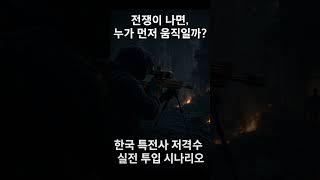 "전쟁이 나면, 누가 먼저 움직일까?"  한국 특전사 저격수 실전 투입 시나리오
