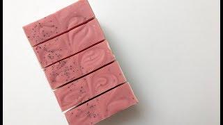 Watermelon Soapmaking using sculpted “half pipe” technique.