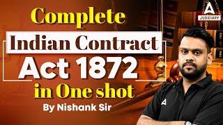 Complete Indian Contract Act 1872 in One Shot | By Nishank Sir