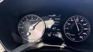 2025 Subaru Outback 2.5L  35-75 MPH  acceleration test