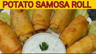 POTATO ROLL SAMOSA BY COOKING WITH UMME NAWAB | ALOO SAMOSA |EASY POTATO SNACKS | N'OVEN