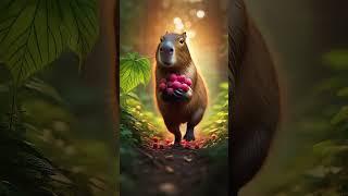 Teamwork Between a Kitten and a Capybara #MeowMongs #cat #animals #animation