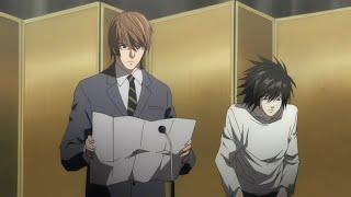 Light and L encounter at university Death note (English Dub)