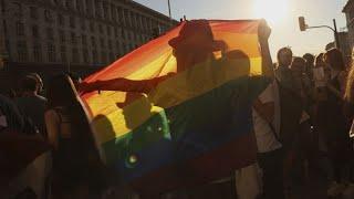 Protesters rally outside Bulgaria parliament to denounce ban on LGBTQ+ 'propaganda' in schools