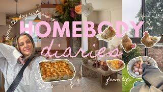 HOMEBODY DIARIES  spend the day with me cosy vlog | baking, shopping, farm life 