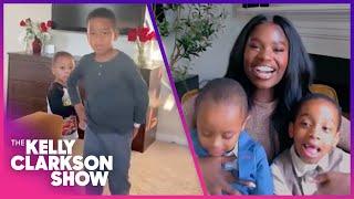 Kelly Clarkson Meets TikTok Mom Behind Viral Boys' Fashion Shows
