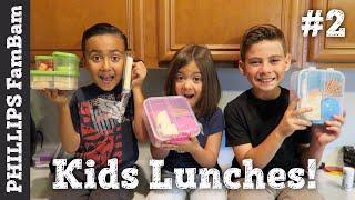 KIDS PACK THEIR OWN SCHOOL LUNCHES | KIDS PACKING A BUNCH OF LUNCHES | PHILLIPS FamBam Vlogs