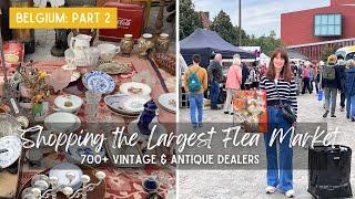 LARGEST Flea Market in Belgium | Shopping the Zandfeesten | Ran into Laura Caldwell!