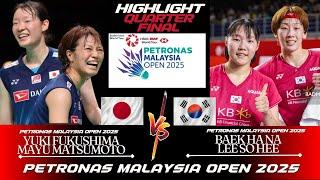 Yuki FUKUSHIMA/Mayu MATSUMOTO (JPN) vs BAEK Ha Na/LEE So Hee (KOR) | MALAYSIA OPEN 2025 Badminton |