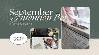 Cloth & Paper's September Box & How I'm Using it!