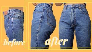 How to Take in Jeans at the Waist - No Darts | LYDIA NAOMI