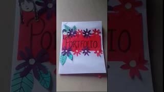 easy portfolio design for students ️#art #shorts#drawing #creative#portfolio