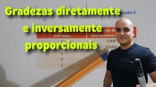O que são grandezas diretamente e inversamente proporcionais?
