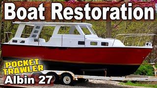 Best Budget Small Trawler | Albin 27 | My Boat Restoration and Boat Building Project (Ep2)