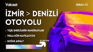 İzmir Denizli Otoyolu Yolcast - Tesla Kör Harita - Soğuk Asfalt