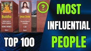 Top 100 - Most Influential People of All Time @5MinuteCraftsYouTube