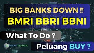 BIG BANKS DOWN !! Analisa Saham BBRI BMRI BBNI, What's To Do ? Peluang BUY ?