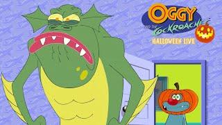  OGGY AND THE COCKROACHES  LIVE CARTOON HALLOWEEN | NEW SEASON