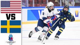 USA VS SWEDEN SEMIFINALS HIGHLIGHTS IIHF U18 WOMEN´S WORLD CHAMPIONSHIP 2025