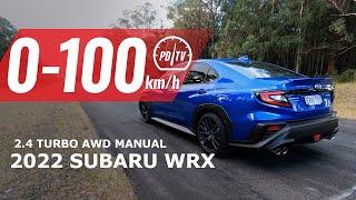 2022 Subaru WRX 0-100km/h & engine sound